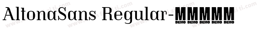 AltonaSans Regular字体转换